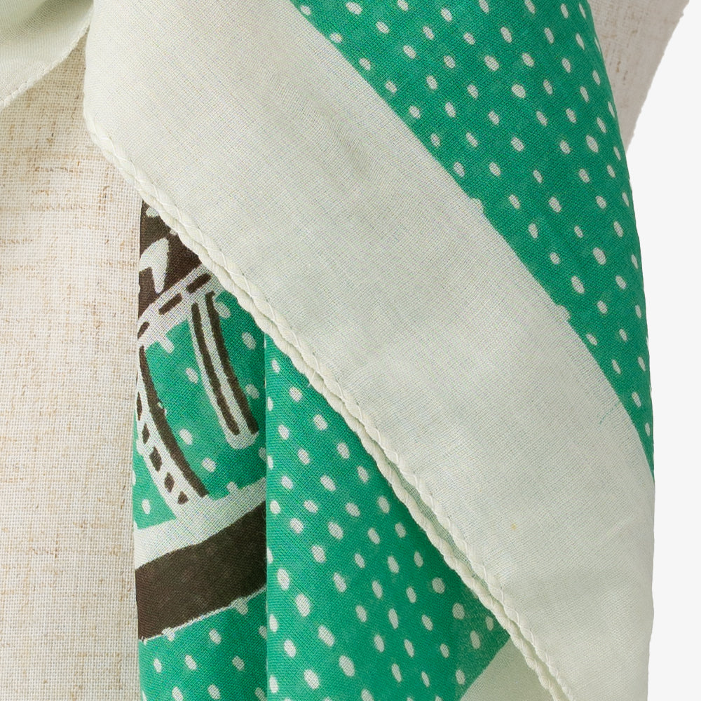 Africa2 マッププリント ビッグスカーフ Green / BBB2100 Africa2-c2