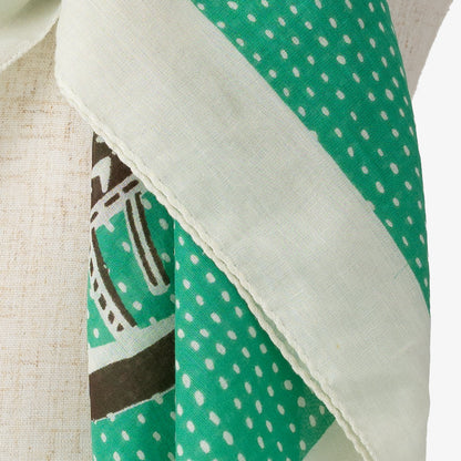 Africa2 マッププリント ビッグスカーフ Green / BBB2100 Africa2-c2